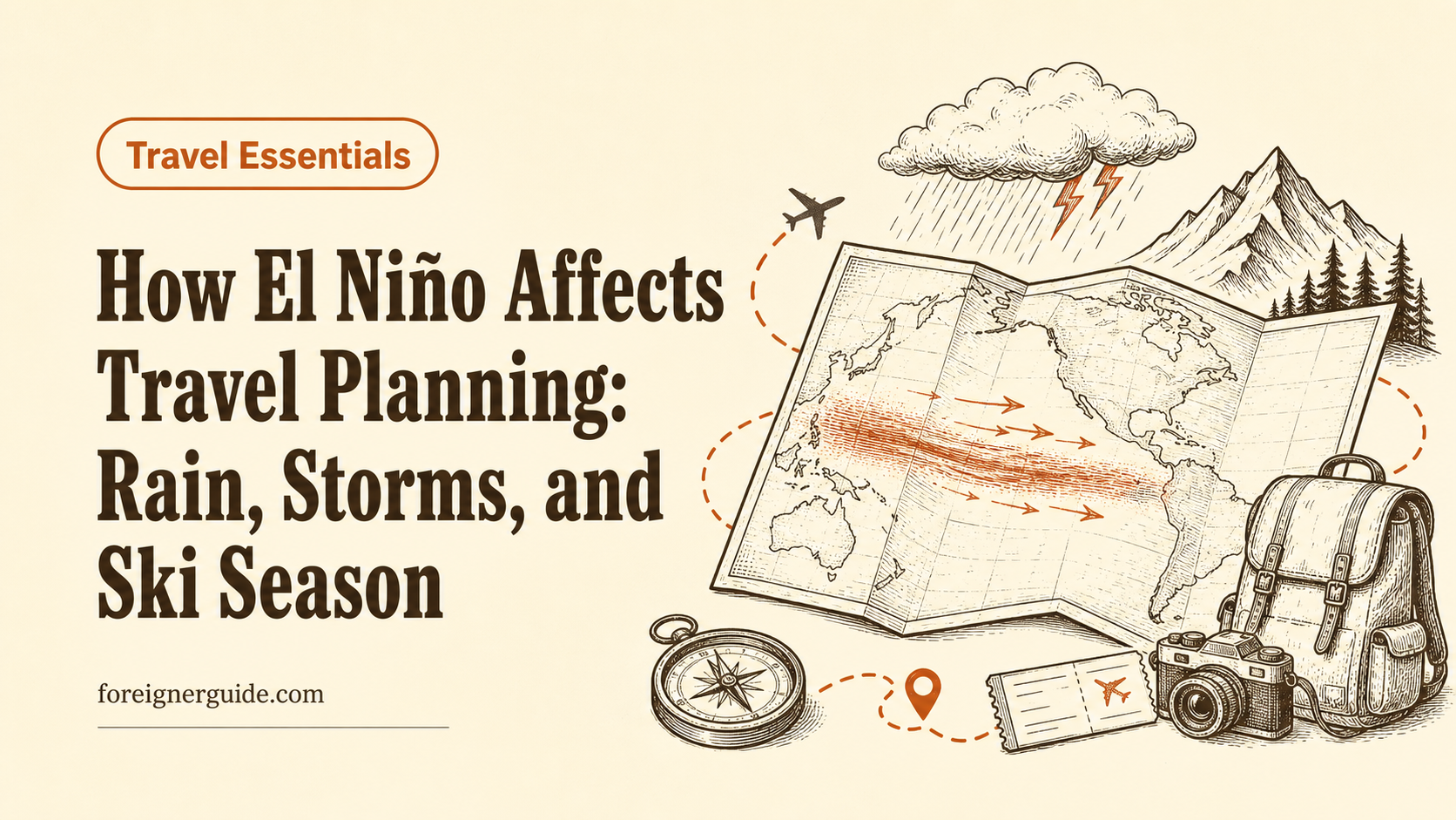 How El Niño Affects Travel Planning: Rain, Storms, and Ski Season