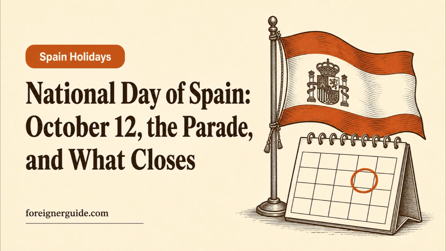 National Day of Spain: October 12, the Parade, and What Closes